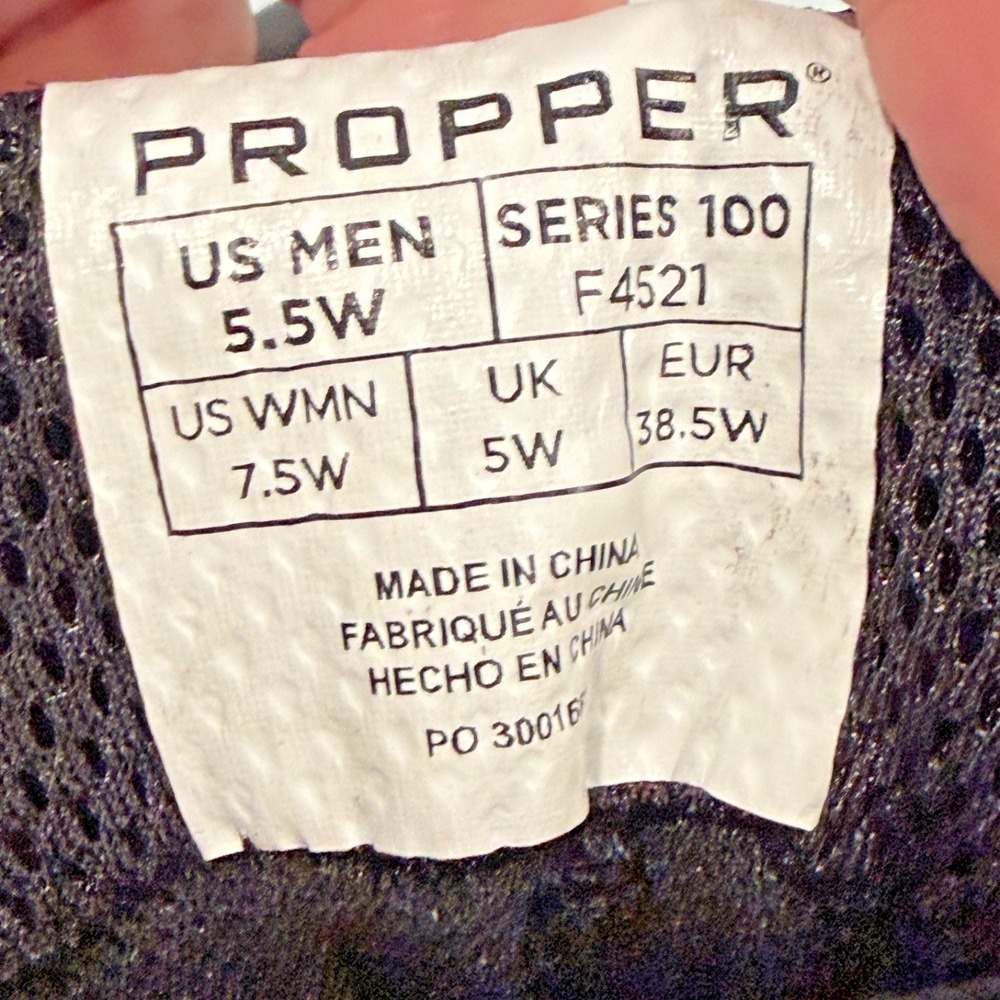 Propper® Series 100® 6" Side Zip Mens 5.5W Womens 7.5W Army Tactical Boot 4521 - Picture 9 of 15